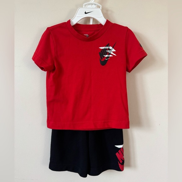 Nike Other - Nike Toddler Boys Short Set Size 3T Red and Black
